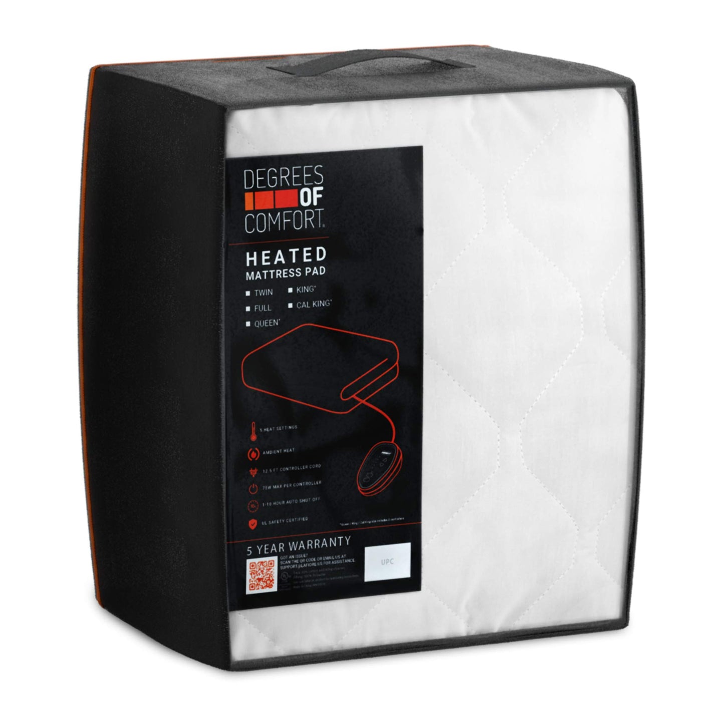 Degrees of Comfort Dual Control California King Heated Mattress Pad