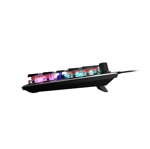 Turtle Beach Vulcan II Max – Optical-Mechanical PC Gaming Keyboard, Customizable RGB Illuminated Keys and Palm Rest, Smart Keys, Titan II Smooth Linear Switches, 200M Keystroke Durability – Black