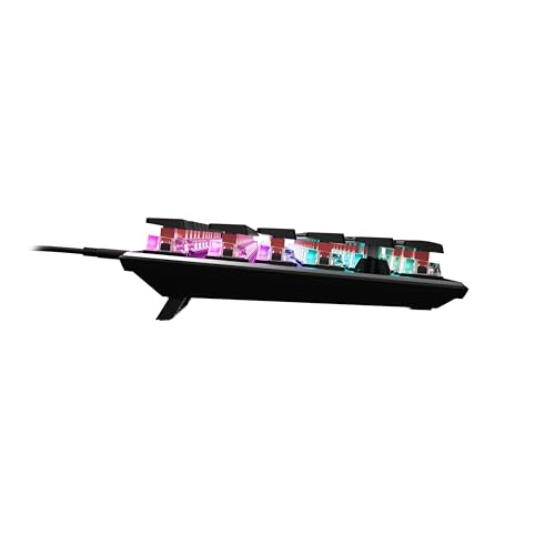 Turtle Beach Vulcan II Max – Optical-Mechanical PC Gaming Keyboard, Customizable RGB Illuminated Keys and Palm Rest, Smart Keys, Titan II Smooth Linear Switches, 200M Keystroke Durability – Black
