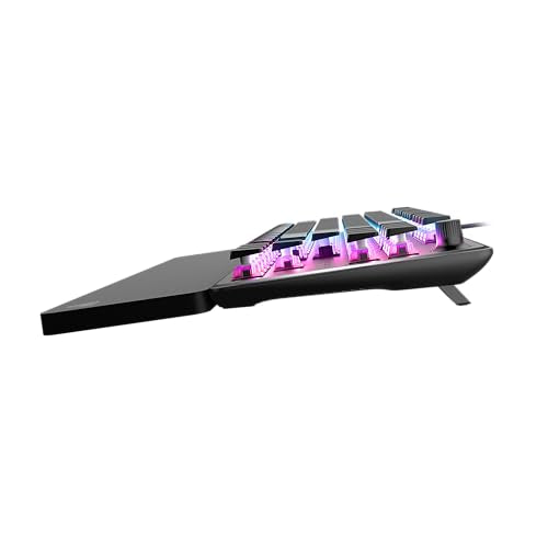 Turtle Beach Vulcan II Max – Optical-Mechanical PC Gaming Keyboard, Customizable RGB Illuminated Keys and Palm Rest, Smart Keys, Titan II Smooth Linear Switches, 200M Keystroke Durability – Black