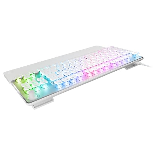 Turtle Beach Vulcan II Max – Optical-Mechanical PC Gaming Keyboard, Customizable RGB Illuminated Keys and Palm Rest, Smart Keys, Titan II Smooth Linear Switches, 200M Keystroke Durability – Black