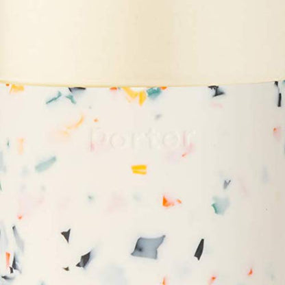 W&P Porter Ceramic Mug w/ Protective Silicone Sleeve, Cream 12 Ounces | On-the-Go | No Seal Tight | Reusable Cup for Coffee or Tea | Portable | Dishwasher Safe (WP-PMC-CM)