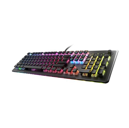 Turtle Beach Vulcan II Max – Optical-Mechanical PC Gaming Keyboard, Customizable RGB Illuminated Keys and Palm Rest, Smart Keys, Titan II Smooth Linear Switches, 200M Keystroke Durability – Black