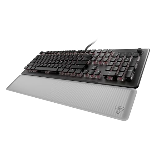 Turtle Beach Vulcan II Max – Optical-Mechanical PC Gaming Keyboard, Customizable RGB Illuminated Keys and Palm Rest, Smart Keys, Titan II Smooth Linear Switches, 200M Keystroke Durability – Black