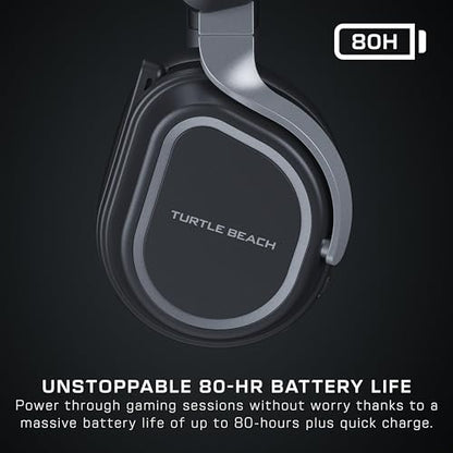 Turtle Beach Stealth 600 Gen 3 Wireless Multiplatform Amplified Gaming Headset for PC, PS5, PS4, Mobile – Bluetooth, 80-Hr Battery, AI Noise-Cancelling Flip-to-Mute Mic, Waves 3D Audio – Black