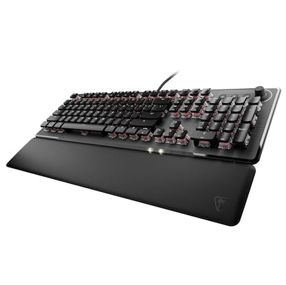 Turtle Beach Vulcan II Max – Optical-Mechanical PC Gaming Keyboard, Customizable RGB Illuminated Keys and Palm Rest, Smart Keys, Titan II Smooth Linear Switches, 200M Keystroke Durability – Black