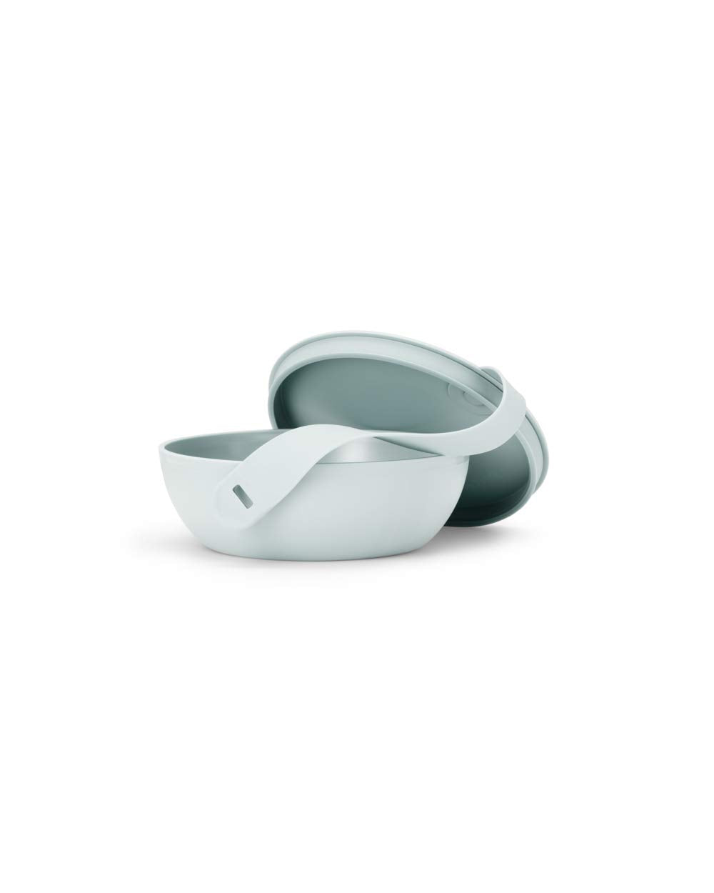 W&P Porter Ceramic Bowl Lunch Container w/ Protective Non-slip Exterior, Mint 1 Liter | Lid & Snap-tight Silicone Strap | Food Storage, Bento Box, Meal Prep | BPA-Free Ceramic