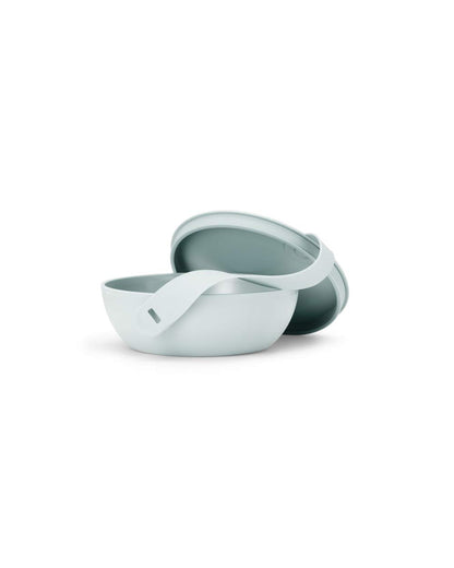 W&P Porter Ceramic Bowl Lunch Container w/ Protective Non-slip Exterior, Mint 1 Liter | Lid & Snap-tight Silicone Strap | Food Storage, Bento Box, Meal Prep | BPA-Free Ceramic
