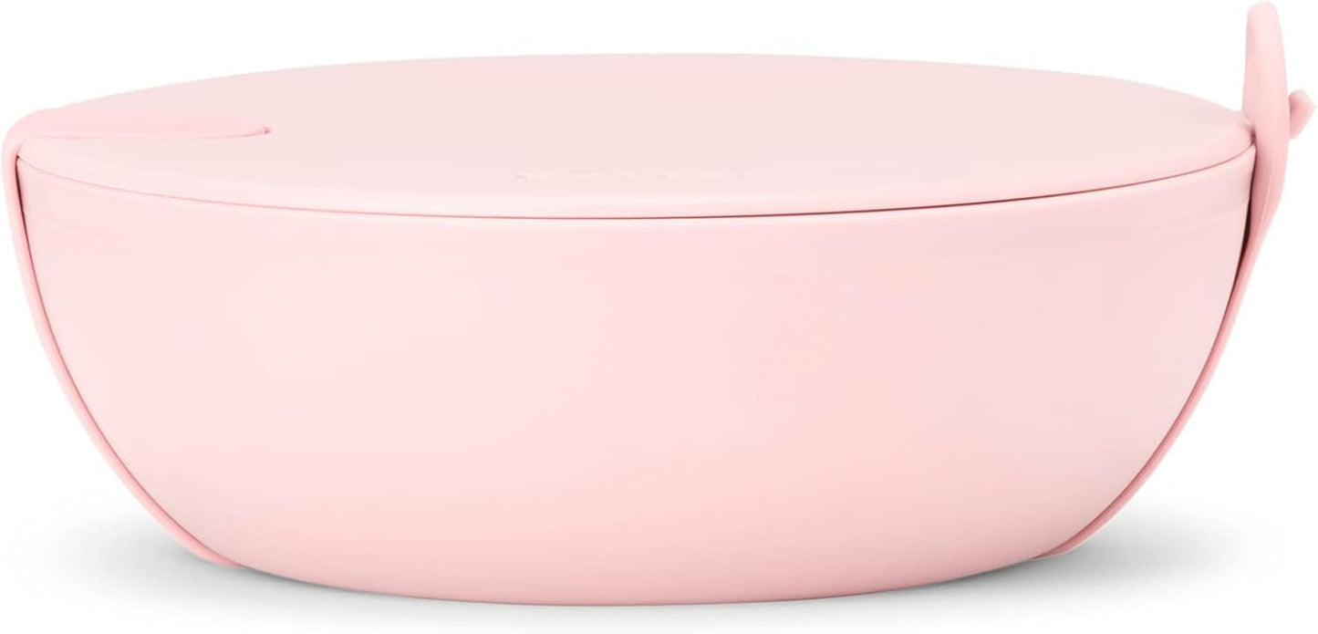 W&P Porter Ceramic Bowl Lunch Container w/ Protective Non-slip Exterior, Mint 1 Liter | Lid & Snap-tight Silicone Strap | Food Storage, Bento Box, Meal Prep | BPA-Free Ceramic