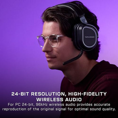 Turtle Beach Stealth 600 Gen 3 Wireless Multiplatform Amplified Gaming Headset for PC, PS5, PS4, Mobile – Bluetooth, 80-Hr Battery, AI Noise-Cancelling Flip-to-Mute Mic, Waves 3D Audio – Black