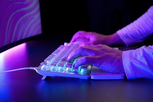 Turtle Beach Vulcan II Max – Optical-Mechanical PC Gaming Keyboard, Customizable RGB Illuminated Keys and Palm Rest, Smart Keys, Titan II Smooth Linear Switches, 200M Keystroke Durability – Black