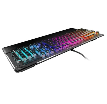 Turtle Beach Vulcan II Max – Optical-Mechanical PC Gaming Keyboard, Customizable RGB Illuminated Keys and Palm Rest, Smart Keys, Titan II Smooth Linear Switches, 200M Keystroke Durability – Black