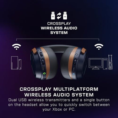 Turtle Beach Stealth 600 Gen 3 Wireless Multiplatform Amplified Gaming Headset for Xbox Series X|S, Xbox One, PC, PS5, PS4, Mobile – Bluetooth, 80-Hr Battery, AI Noise-Cancelling Mic – White