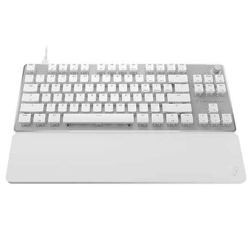 Turtle Beach Vulcan II Max – Optical-Mechanical PC Gaming Keyboard, Customizable RGB Illuminated Keys and Palm Rest, Smart Keys, Titan II Smooth Linear Switches, 200M Keystroke Durability – Black