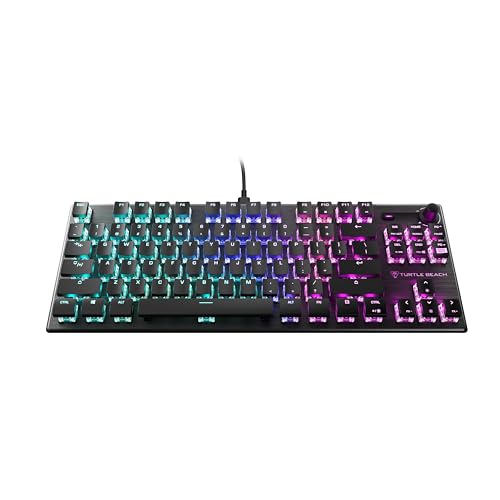 Turtle Beach Vulcan II Max – Optical-Mechanical PC Gaming Keyboard, Customizable RGB Illuminated Keys and Palm Rest, Smart Keys, Titan II Smooth Linear Switches, 200M Keystroke Durability – Black
