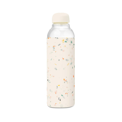 W&P Porter Glass Wide Mouth Bottle w/ Protective Silicone Sleeve | Blush 16 Ounces | On-the-Go | Reusable Bottle | Portable and Lightweight | Dishwasher Safe