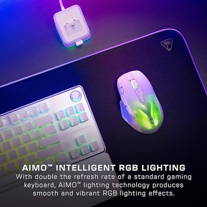 Turtle Beach Vulcan II Max – Optical-Mechanical PC Gaming Keyboard, Customizable RGB Illuminated Keys and Palm Rest, Smart Keys, Titan II Smooth Linear Switches, 200M Keystroke Durability – Black
