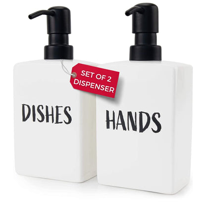 Granrosi Dish Soap Dispenser for Kitchen Sink Set of 2