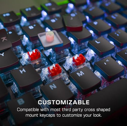 Turtle Beach Vulcan II Max – Optical-Mechanical PC Gaming Keyboard, Customizable RGB Illuminated Keys and Palm Rest, Smart Keys, Titan II Smooth Linear Switches, 200M Keystroke Durability – Black