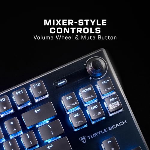 Turtle Beach Vulcan II Max – Optical-Mechanical PC Gaming Keyboard, Customizable RGB Illuminated Keys and Palm Rest, Smart Keys, Titan II Smooth Linear Switches, 200M Keystroke Durability – Black