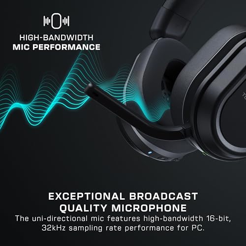 Turtle Beach Stealth 600 Gen 3 Wireless Multiplatform Amplified Gaming Headset for PC, PS5, PS4, Mobile – Bluetooth, 80-Hr Battery, AI Noise-Cancelling Flip-to-Mute Mic, Waves 3D Audio – Black