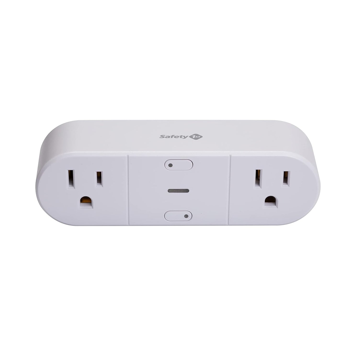 Safety 1st Connected Dual Smart Outlet — Wi-Fi Plug, No Hub Required, Independently Controllable Outlets, Timer & Schedule, ETL Certified, Wi-Fi Controlled, iOS and Android Compatible