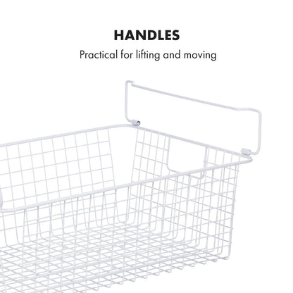 Granrosi XL Stackable Wire Baskets for Organizing - Set of 2