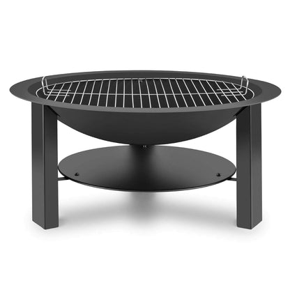 BLUMFELDT Mithras Brazier Firepit - 30" Pit, 24" Grill Tray