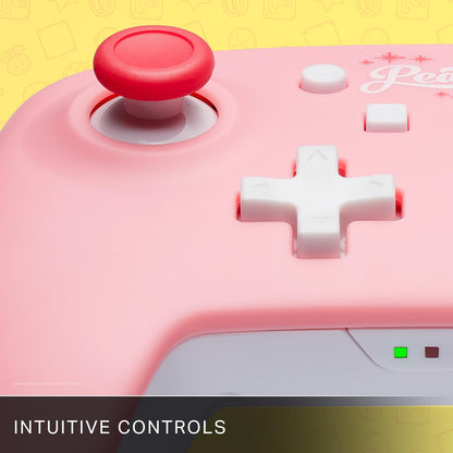 PowerA Wireless Controller for Nintendo Switch – Kirby Mouthful, Nintendo Switch - OLED Model, Nintendo Switch Lite, Gamepad, game controller, Bluetooth controller, motion controls, officially licensed