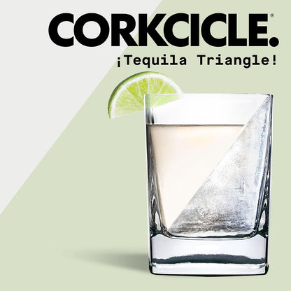 Corkcicle Premium Whiskey Wedge Glass w/Silicone Mold, 9 oz