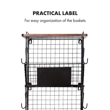 Granrosi XL Stackable Wire Baskets for Organizing - Set of 2