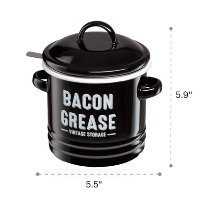 Granrosi Bacon Grease Container with Strainer - 36OZ