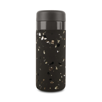 W&P Porter Insulated Bottle 16 oz | Clean Taste Ceramic Coating for Water, Coffee, & Tea | Wide Mouth Vacuum Insulated | Dishwasher Safe, Blush Terrazzo