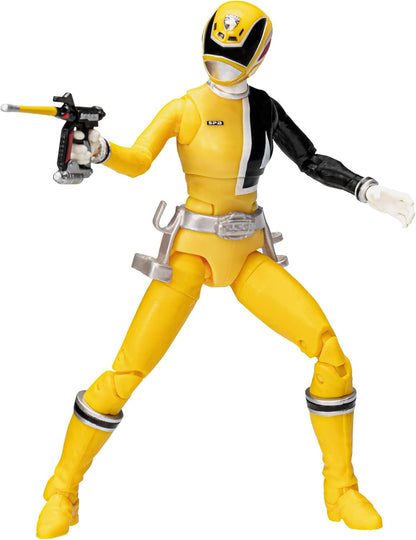 Power Rangers Lightning Collection S.P.D. Yellow Ranger 6-Inch Premium Collectible Action Figure Toy with Accessories, Kids Ages 4 and Up