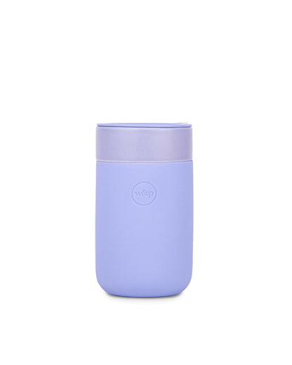 W&P Porter Ceramic Mug w/ Protective Silicone Sleeve, Cream 12 Ounces | On-the-Go | No Seal Tight | Reusable Cup for Coffee or Tea | Portable | Dishwasher Safe (WP-PMC-CM)