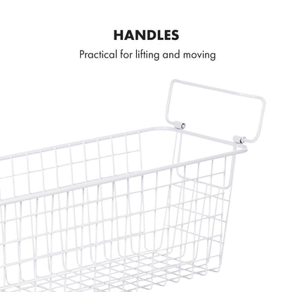 Granrosi XL Stackable Wire Baskets for Organizing - Set of 2