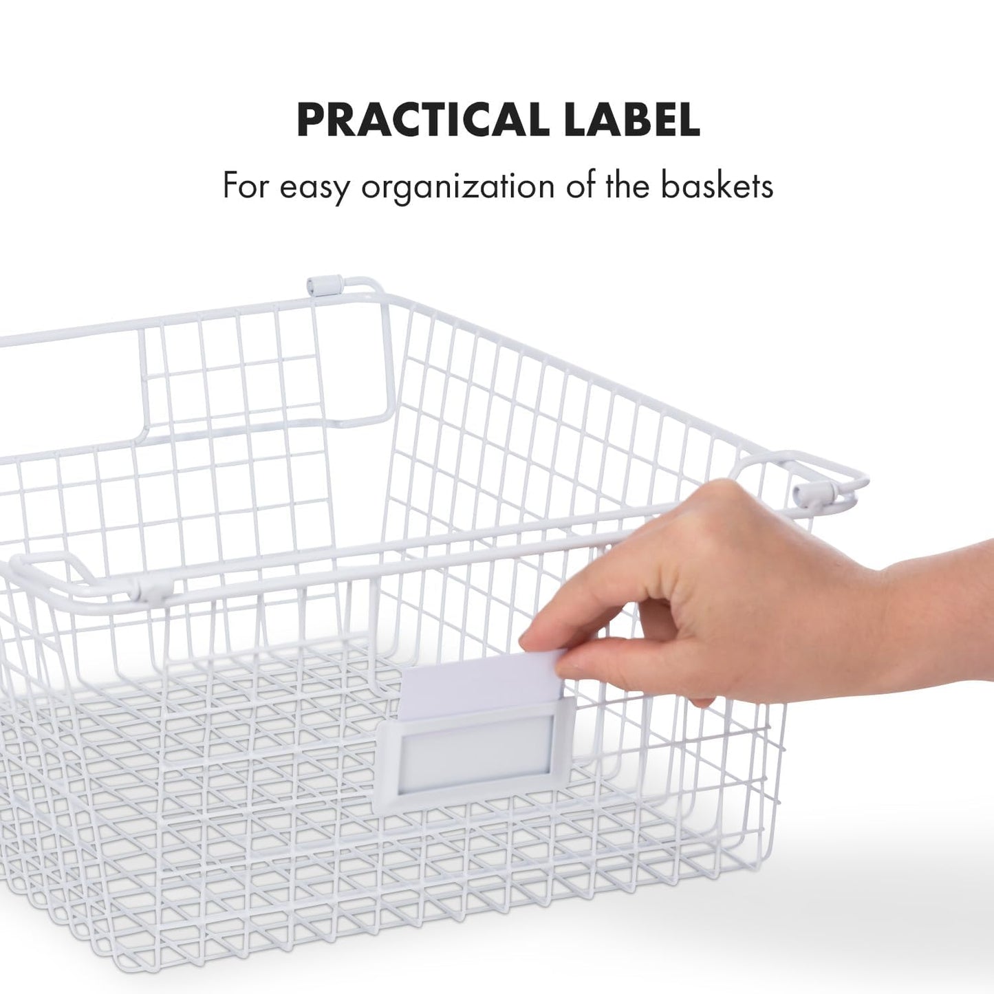 Granrosi XL Stackable Wire Baskets for Organizing - Set of 2