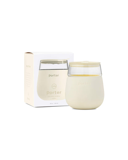 W&P Porter Glass Wide Mouth Bottle w/ Protective Silicone Sleeve | Blush 16 Ounces | On-the-Go | Reusable Bottle | Portable and Lightweight | Dishwasher Safe