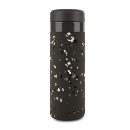 W&P Porter Insulated Bottle 16 oz | Clean Taste Ceramic Coating for Water, Coffee, & Tea | Wide Mouth Vacuum Insulated | Dishwasher Safe, Blush Terrazzo