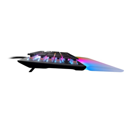 Turtle Beach Vulcan II Max – Optical-Mechanical PC Gaming Keyboard, Customizable RGB Illuminated Keys and Palm Rest, Smart Keys, Titan II Smooth Linear Switches, 200M Keystroke Durability – Black