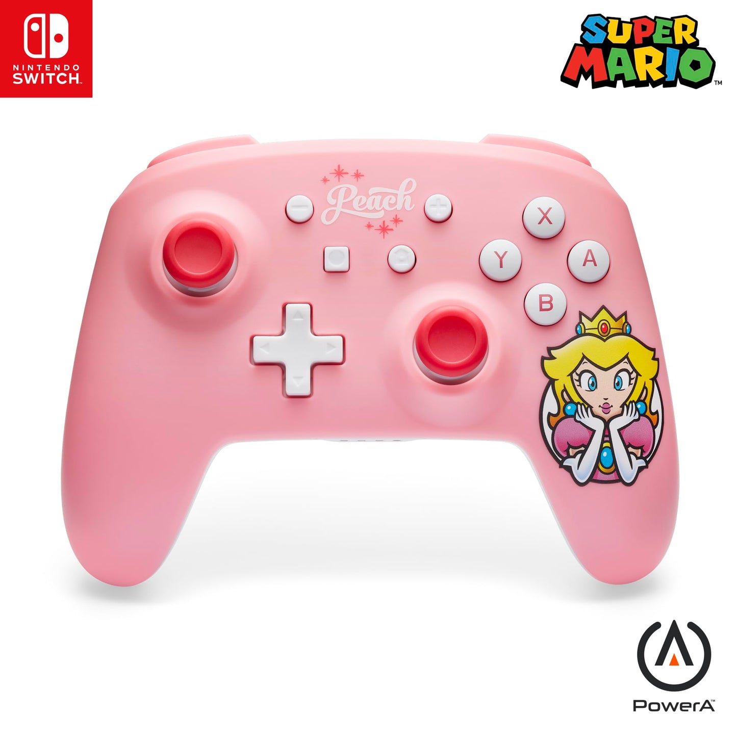 PowerA Wireless Controller for Nintendo Switch – Kirby Mouthful, Nintendo Switch - OLED Model, Nintendo Switch Lite, Gamepad, game controller, Bluetooth controller, motion controls, officially licensed