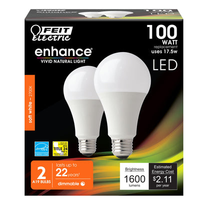 Feit Electric A19 100W LED Dimmable Bulbs