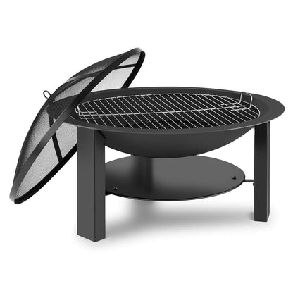 BLUMFELDT Mithras Brazier Firepit - 30" Pit, 24" Grill Tray