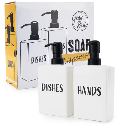 Granrosi Dish Soap Dispenser for Kitchen Sink Set of 2