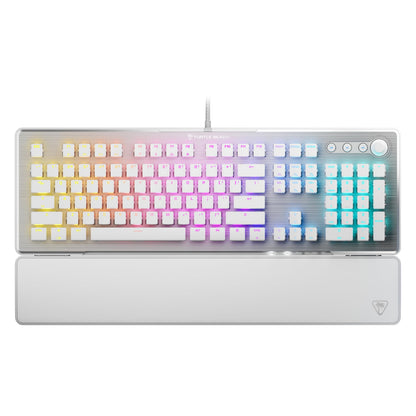 Turtle Beach Vulcan II Max – Optical-Mechanical PC Gaming Keyboard, Customizable RGB Illuminated Keys and Palm Rest, Smart Keys, Titan II Smooth Linear Switches, 200M Keystroke Durability – Black
