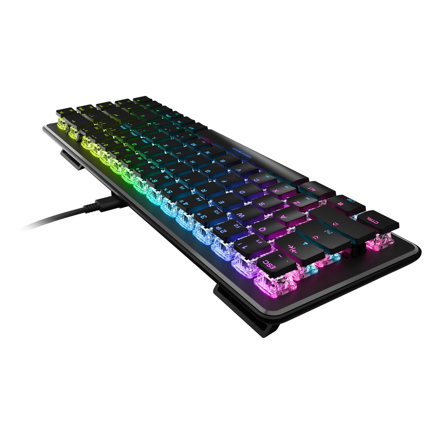 Turtle Beach Vulcan II Max – Optical-Mechanical PC Gaming Keyboard, Customizable RGB Illuminated Keys and Palm Rest, Smart Keys, Titan II Smooth Linear Switches, 200M Keystroke Durability – Black