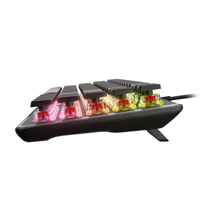 Turtle Beach Vulcan II Max – Optical-Mechanical PC Gaming Keyboard, Customizable RGB Illuminated Keys and Palm Rest, Smart Keys, Titan II Smooth Linear Switches, 200M Keystroke Durability – Black