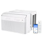 Midea 8,000 BTU U-Shaped Smart Inverter Window Air Conditioner– Ultra Quiet with Open Window Flexibility, Compatible with Alexa/Google Assistant, 35% Energy Savings,White