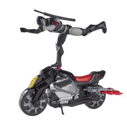 G.I. Joe Origins Snake Eyes, Stealth Cycle Figure 4+