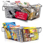 Granrosi XL Stackable Wire Baskets for Organizing - Set of 2